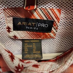 Ariat Pro Series Men’s Red Plaid Shirt - XL